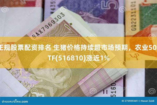 正规股票配资排名 生猪价格持续超市场预期，农业50ETF(516810)涨近1%