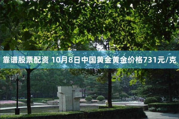 靠谱股票配资 10月8日中国黄金黄金价格731元/克